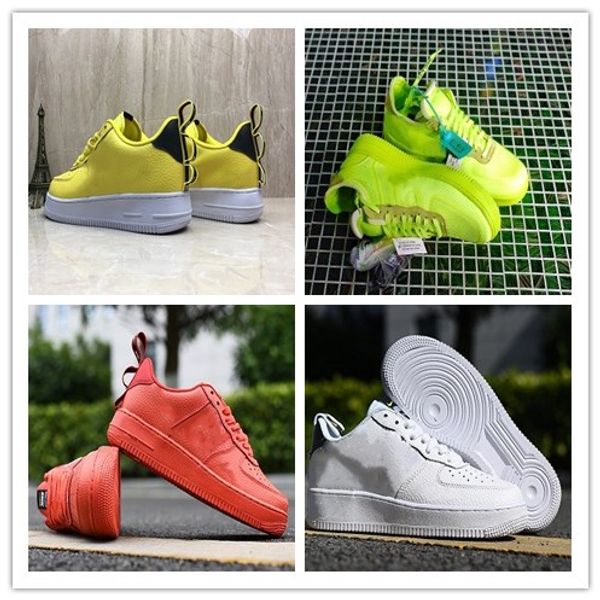 

2019 new 1 mens forces 2.0 running shoes sneakers designers off mca university blue sport casual skateboard forced women low chaussure shoes, Black