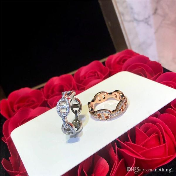 

farandole jewelry luxury rings 925 sterling silver diamond pig nose exquisite rings women jewelry gift ing