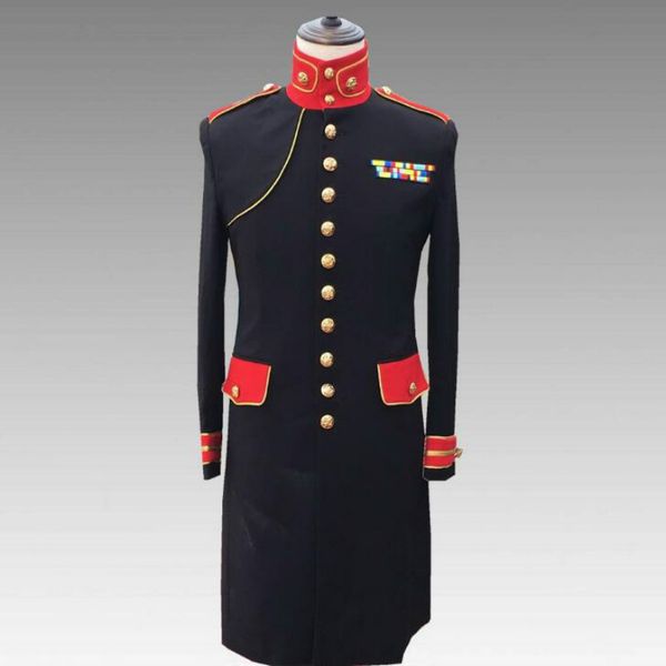 

male singer male dj stage costume slim black plus red suit men's windbreaker nightclub bar costumes, White;black