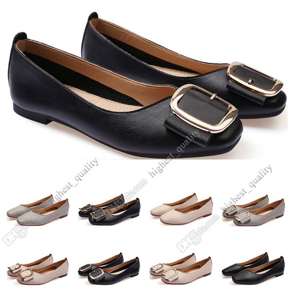 

ladies flat shoe lager size 33-43 womens girl leather nude black grey new arrivel working wedding party dress shoes sixteen