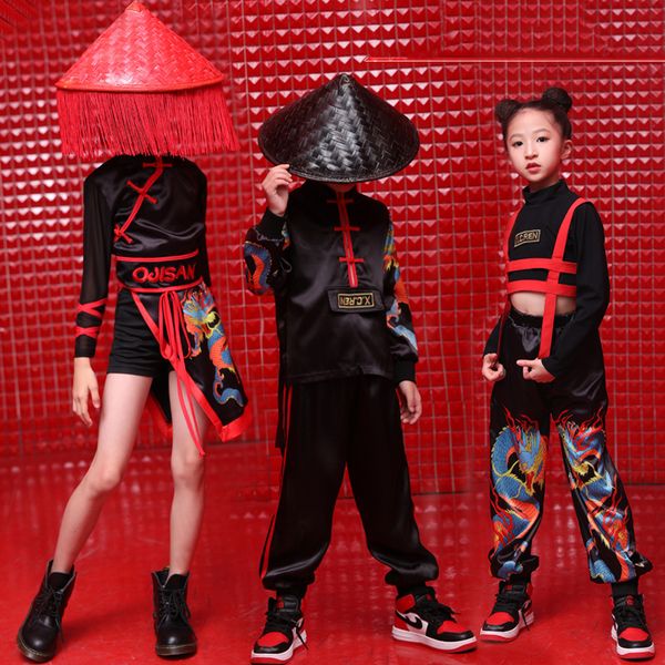 black and red hip hop outfit