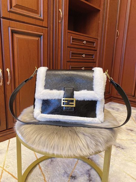 

2020 new fashion bags shopping party charm wild shoulder bagaph6, Black