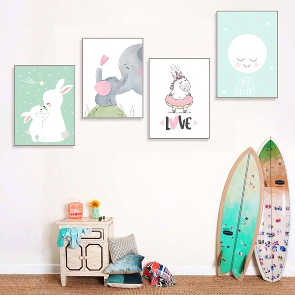 

kids poster and prints wall pictures for living room art canvas painting elephant wall art canvas poster unframed