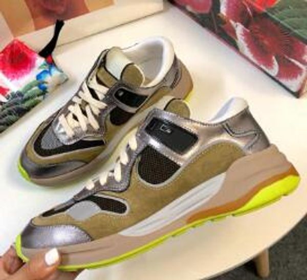 

latest 2019 lxury designer ultrapace sneaker for womens fashion suede mesh womens designer shoes trainer classic vintage casual shoes 22, Black