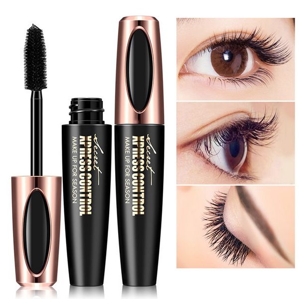 

new 4d silk fiber lash mascara waterproof rimel 3d mascara for eyelash extension black thick lengthening eye lashes cosmetics