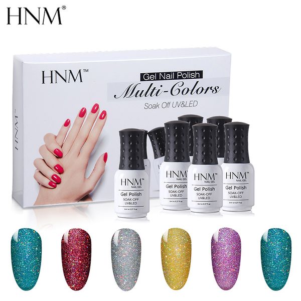 

hnm 8ml 6pcs nail gel set nail uv gel polish kit varnish diy kits semi permanent enamel manicure diy tools gife box kits