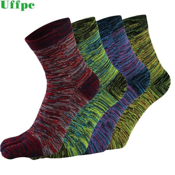 

1 pair toe socks for man cotton colorful five finger socks meia masculina funny sokken vintage mans, Black
