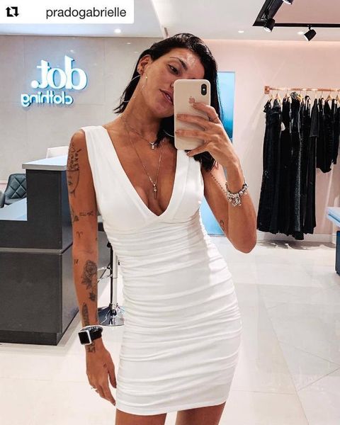 

casual dresses 2021 summer additive vest skirt club backless bandage dress party women, Black;gray