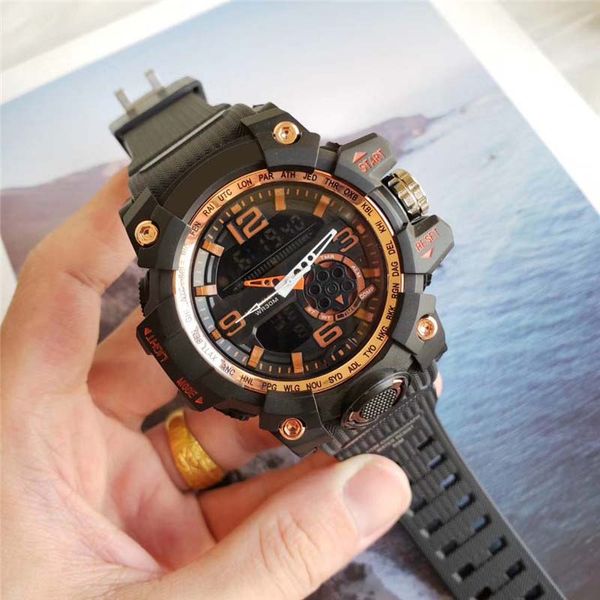 

2019 мужские часы бренд спортивные часы g стиль часы relogio masculino открытый militar мужские часы цифровая армия часы, Slivery;brown