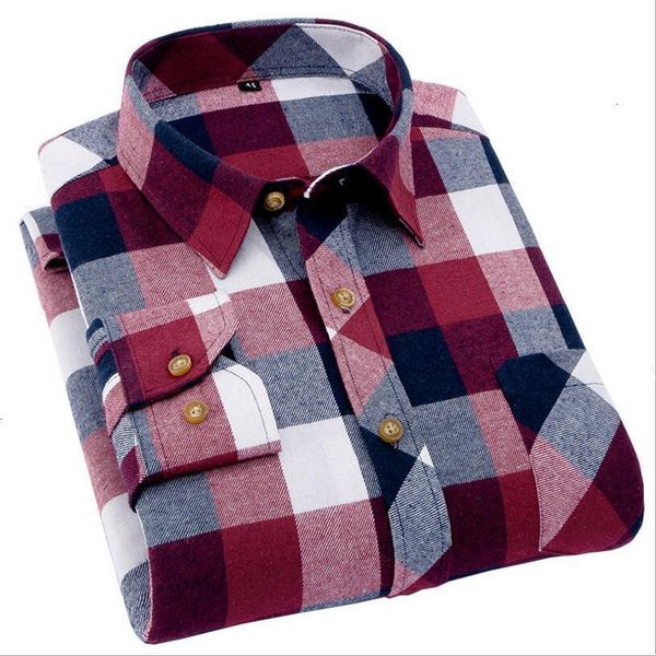 

2019 spring and herfst fashion new men casual long mouwen plate shirt /men wool thickening slender shirt, White;black
