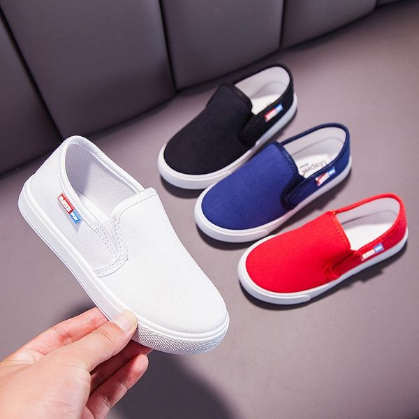 

oeak infant boys girls canvas shoes fashion sneakers new spring autumn childrens casual korean version of the board espadrilles, Black