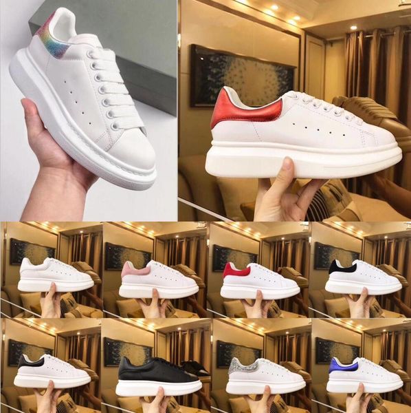 

luxury designer shoes womens mens trainers white leather platform shoes flat casual party wedding shoes suede sports sneakers, Black