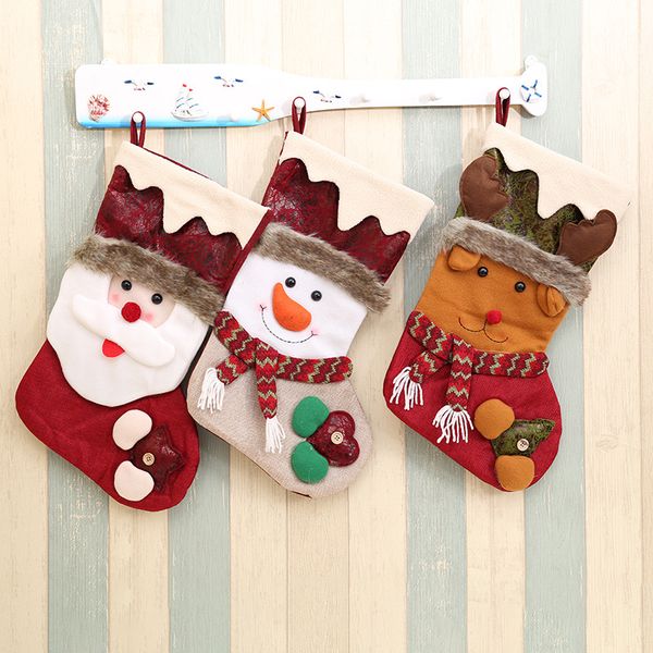 

christmas decoration gift santa snowman sock christmas gift