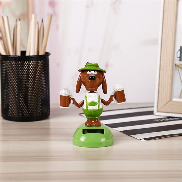 Car Solar Decoration Solar Powered Dancing Swinging Animated