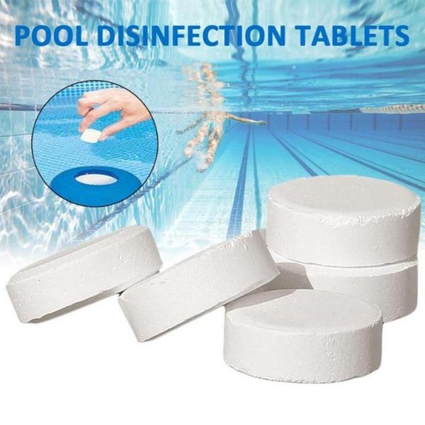 

wholesale 50 pcs chlorine tablets multifunction instant disinfection for swimming pool tub piscina swim pool effervescent tablet