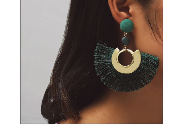 Couleur Déclaration Géométrique CERCLE METAL pendient Boucles d/'oreilles Goutte Boucle d/'oreille