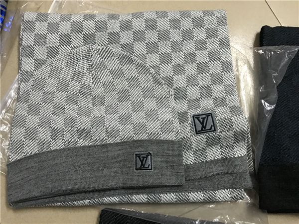 

men and women designer hat scarf sets warm european high-end hats & scarves sets brand hat scarf fashion accessories