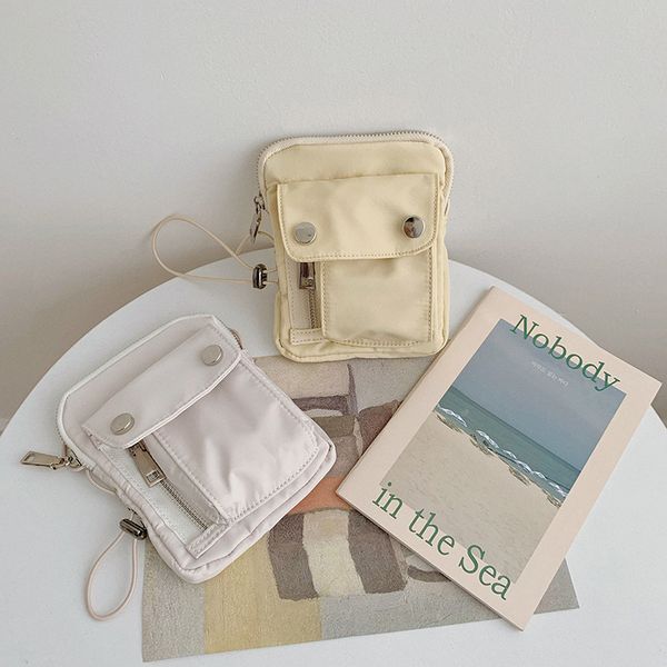 

корейская мини сумка мода портмоне нагрудная сумка 2020 новый холст милая девушка талия многоцветный простой мессенджер