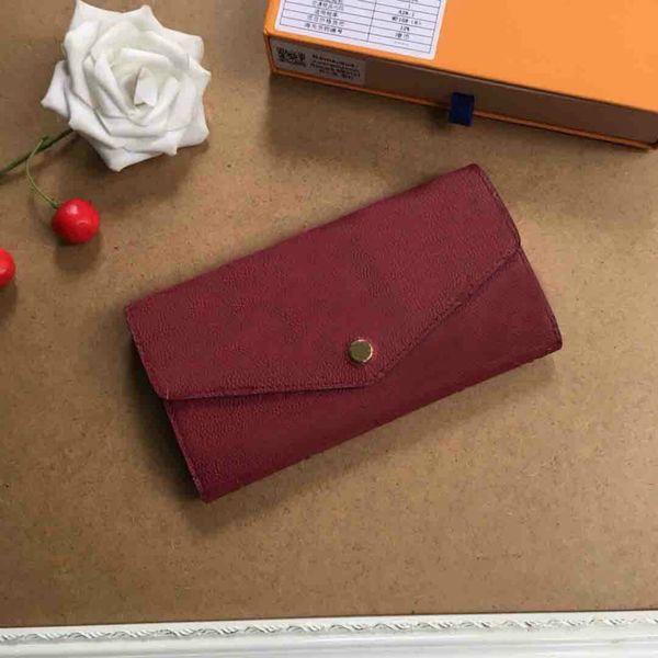 

luxury designer brand women wallets womens leather luxury designer wallets envelope style cover plain vintage leather fashion9, Red;black
