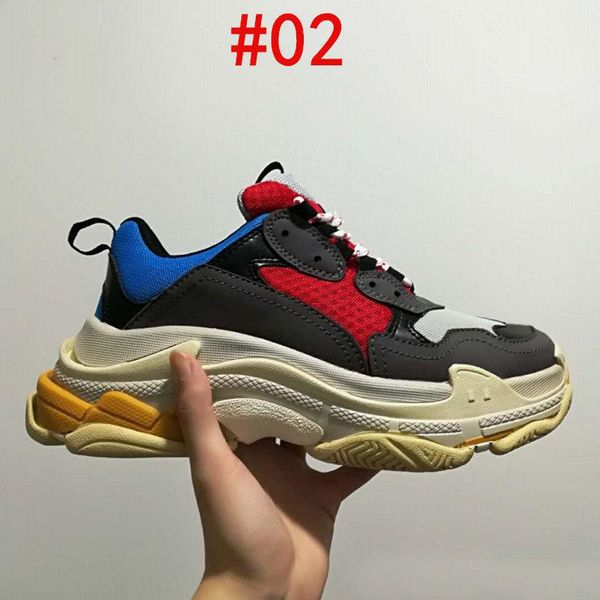 

7 цветов Ретро Роскошные Женские Мужские Кроссовки Повседневная Обувь Сетка Кроссовки для Старого Папы Triple S Party Модные Туфли Ежедневно Образ жизни Скейтбординг