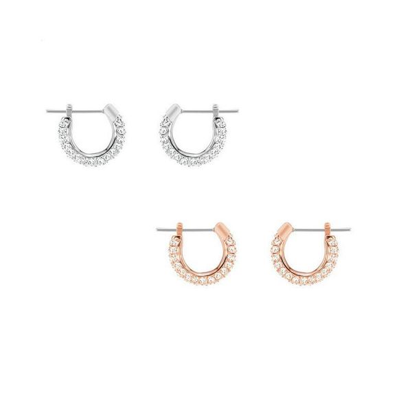 

swa fashion simple design classic earrings, Golden;silver