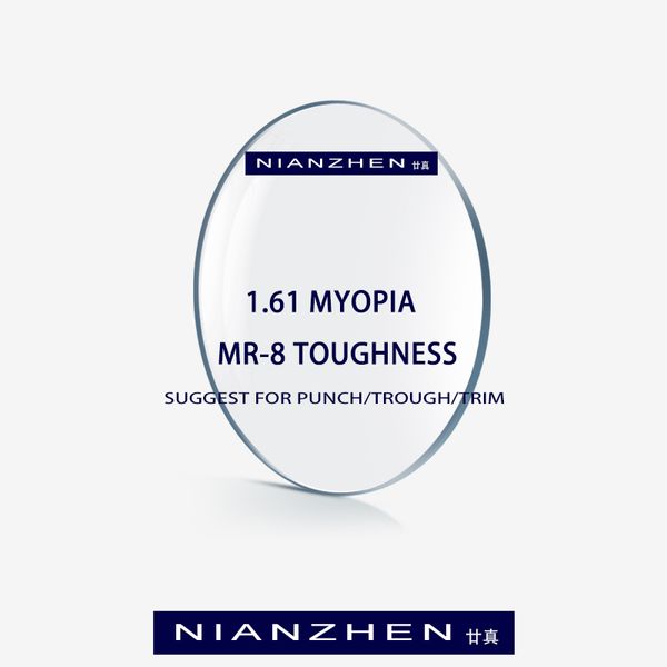 

1.61 mr-8 toughness thinner super-tough optical lenses aspheric myopia hyperopia lens (suggest for punch/trough/trim