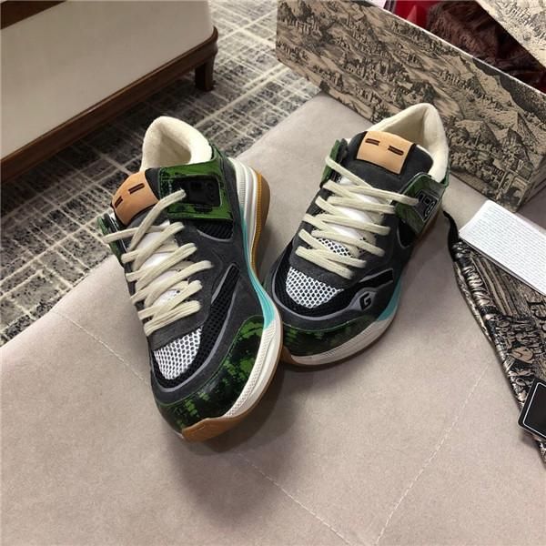 

daddy shoes color matching thick-soled sneakers menss leather increased version retro casual old distressed shoes male lizard pattern 1444, Black