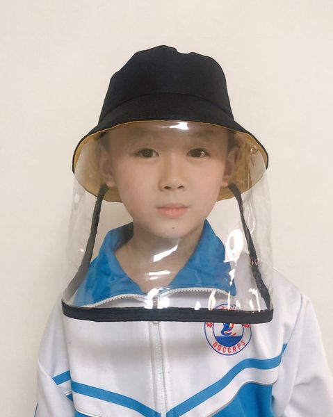 

Полиэстер хлопок дети рыбак шляпа защитный колпачок настраиваемый логотип продукт защиты детей круглый колпачок анти-туман крышка A07