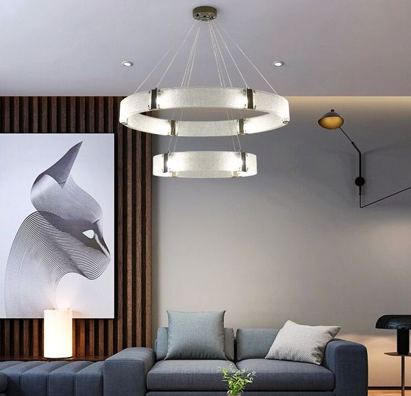 2019 Post Modern Glass Luxury Led Pendant Lights Living Room