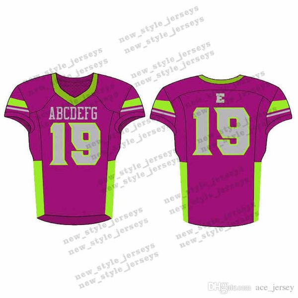 

32Men 2019 Youth Football Jerseys Army Green Wine Red Embroidery Logos Stitched Custom Any name Any number Jerseys