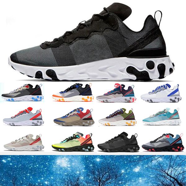 

87 55 react element running shoes men women anthracite light bone triple black white red orbit fashion mens trainers sports sneakers