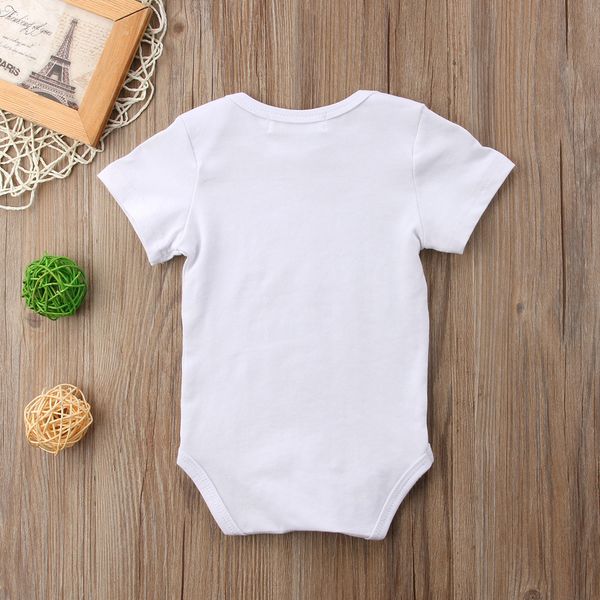 

2018 newborn kids baby girls flamingo short sleeve pink white summer bodysuit clothes casual cute outfits