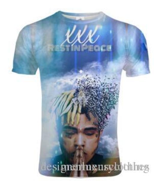 

xxxtentacion 3d printed tshirts mens teenager clothes summer rapper american tshirt short sleeved, White;black