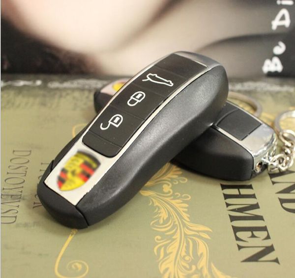 

Newest Car Key Keychain Shaped Butane Lighter Windproof Metal Plastic Pendant Lighter NO Gas Smoking Cigarette Kitchen Tools 4 Styles Gift