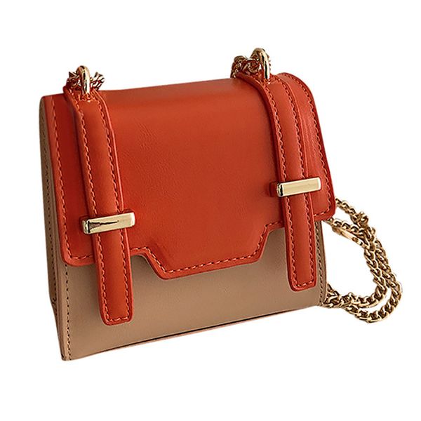 

2019 bags new fashion trend hit color hand shoulder shoulder diagonal package bags for women