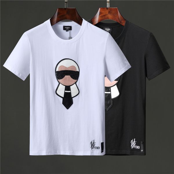 

hot luxury europe paris вышивка контрастные футболки medusa v мода мужские дизайнерские футболки повседневная мужская одежда футболка, White;black