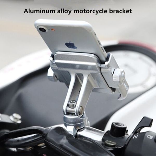 Titulares universais do telefone da motocicleta da liga de alumínio para iphone x 8 7 6s Suporte Telefone Moto Handlebar Bike