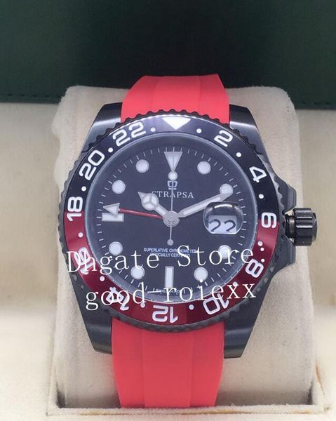 

mens mechanical 2813 watch men black pvd 116713 126711 116718 126715 116710 116719 126719 126710 126719 batman gmt ii pepsi color watches, Slivery;brown