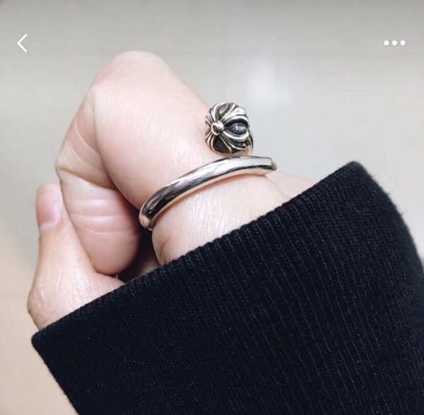 

925 стерлингового серебра модный бренд ch дизайнер ногтей кольца для леди дизайн мужские и женские партии свадебные любители подарок роскошн, Silver