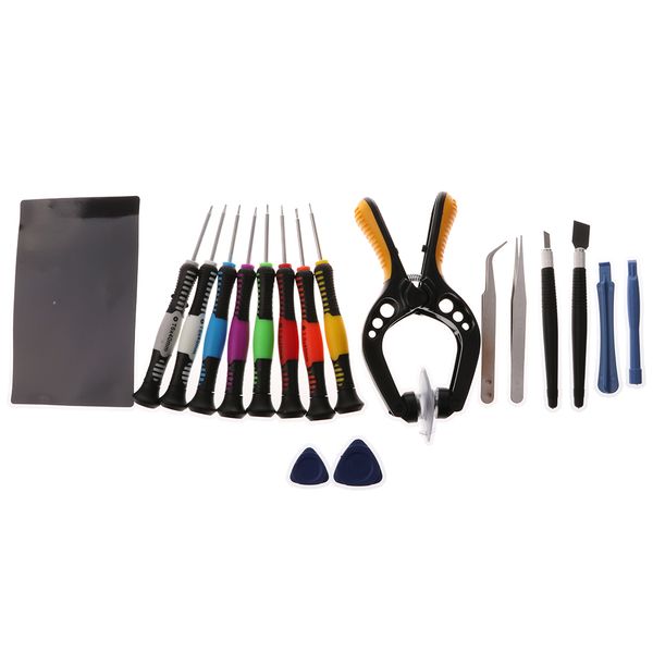 

19 in 1 opening pry tool set spudger tweezers plastic opener screwdrivers