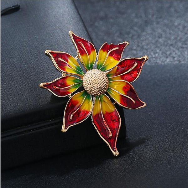 

alloy large flower brooches for lady women vintage brooches suit scarf dress jewelry decoration accessories, Gray