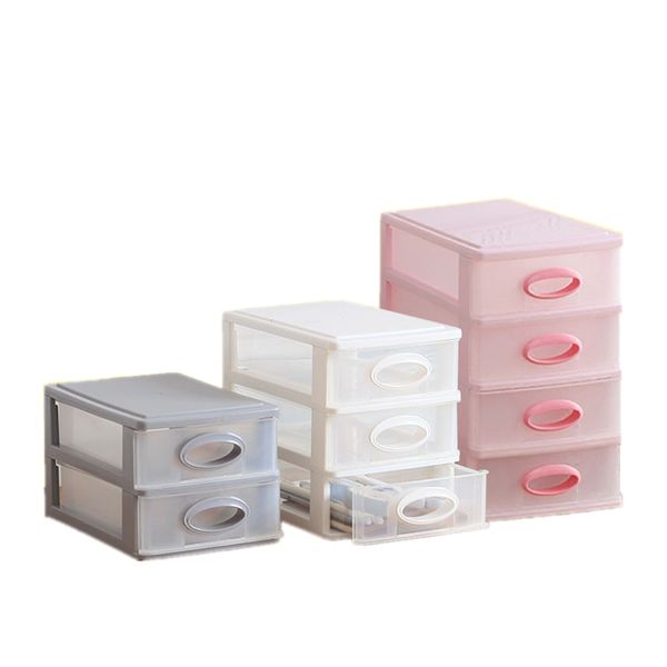 2020 New Office Desktop Storage Box Plastic Multi Layer Small