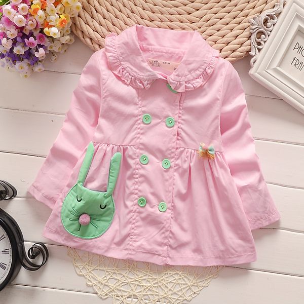

baby girl cartoon thin coat, Blue;gray