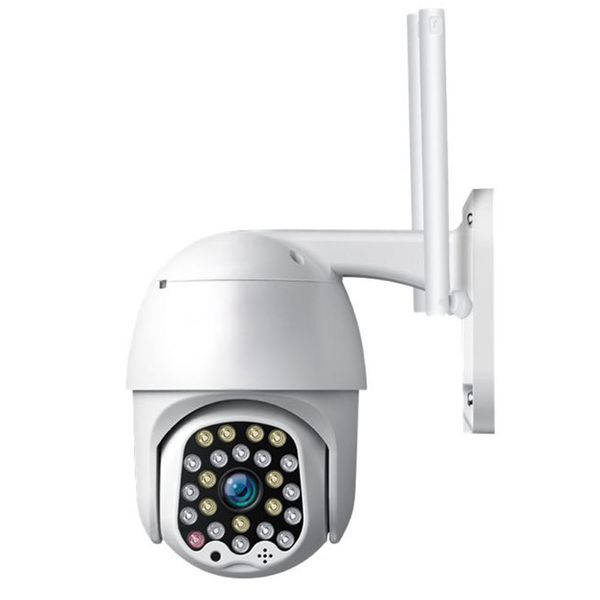 8X Zoom 23LED 5.0MP 1080P HD Wifi Telecamera di sicurezza IP Luce esterna Allarme sonoro Visione notturna Impermeabile - Spina UE