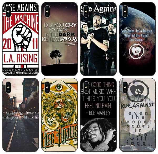 

[tongtrade] rise against music band case for iphone 11 pro x xs max 6s 5s 5c 5 4s 4 galaxy s2 s3 s4 s5 mini honor note 10 xiaomi cc9 case