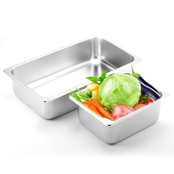 

gzzt 6 шт. / лот 1/4 нержавеющая сталь овощные фрукты мясные тарелки наборы для шведского стола отель коммерческого использования пищевые та