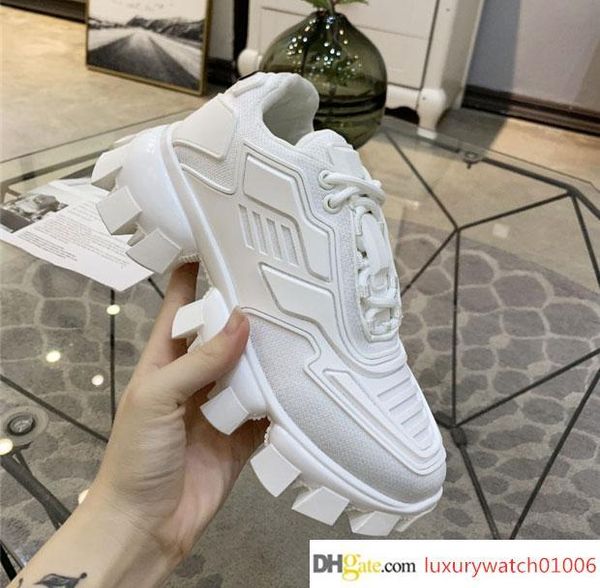 

new fashion shoes cloudbust thunder knit sneaker women casual shoe white black leather mesh sneaker lace-up flat triple vintage luxury shoes