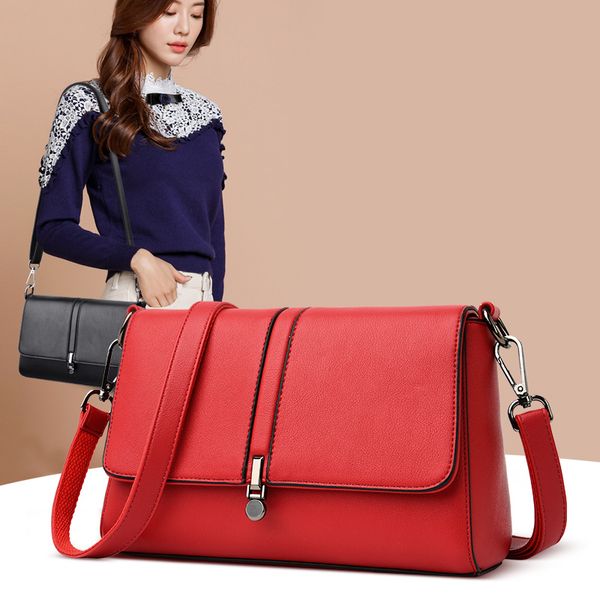 

2020 новый pu кожаный чехол дизайн дамы плечо сумку диагональный мешок одного плеча ремешок дикий стиль многоцветные для женщины