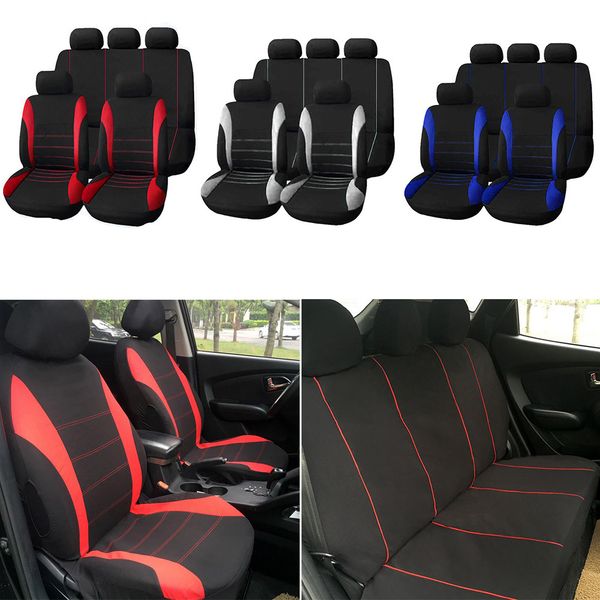 

9pcs universal fabric car seat covers set at all seasons