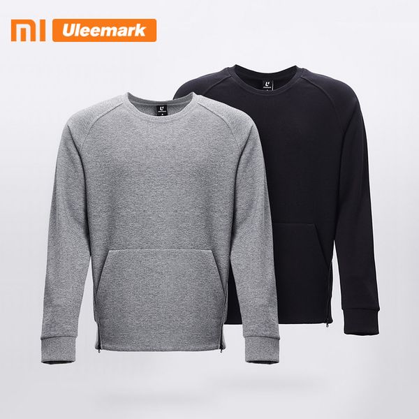 

uleemark мужская powerblend флисовый пуловер толстовка, Black